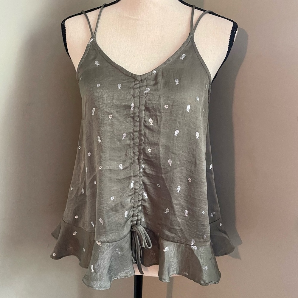 She & Sky | Strappy Pineapple Tank | M